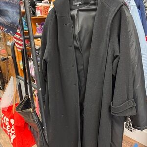 Jones New York Women's Black Wool Coat